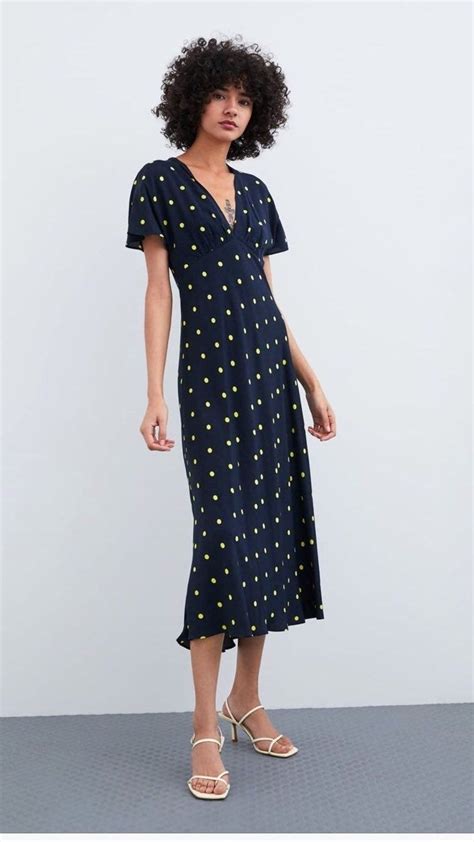 zara blue summer dress